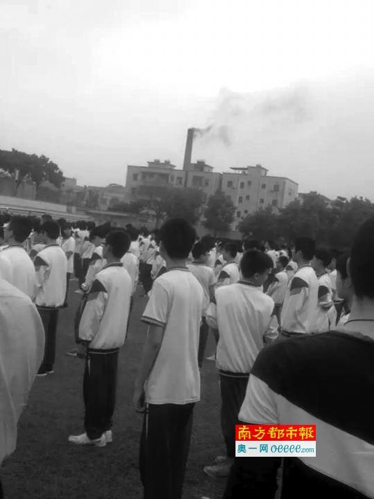 鍋爐黑煙突襲中學(xué) 東莞橡塑公司稱或?yàn)殪F霾