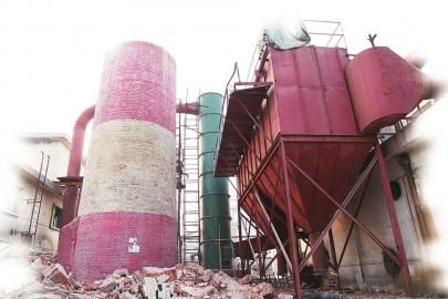 淘汰燃煤鍋爐拆除現(xiàn)場(chǎng)