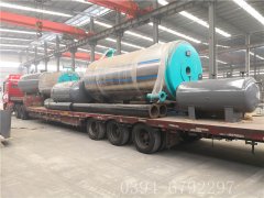 2臺(tái)燃?xì)鈱?dǎo)熱油爐發(fā)貨