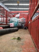 0.3噸燃油蒸汽鍋爐出口